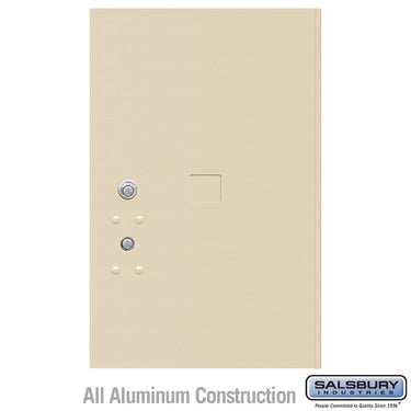 Replacement Parcel Locker Door and Tenant Lock - for Standard 6 High (PL6) 4C Horizontal Parcel Locker - with (3) Keys - Sandstone